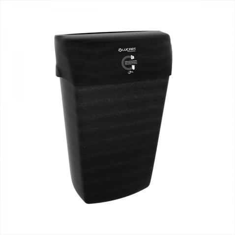 ECONATURAL WASHROOM BIN BLACK