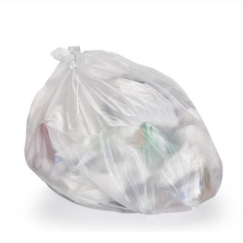 CLEAR REFUSE SACK - HEAVY DUTY